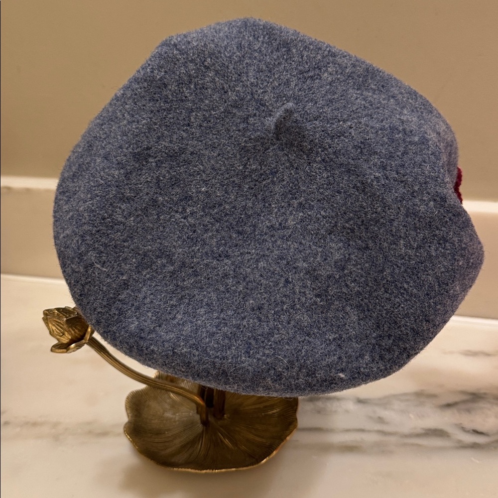 Louise Green embroidered ribbon fan beret - Picture 3 of 4